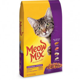 Корм Meow Mix Original, для кошек, с курицей, индейкой, лососем и рыбой, 7,26 кг фото
