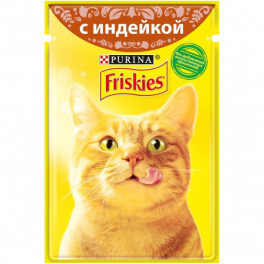 Пауч для котов Friskies, с индейкой в соусе, упаковка 26х85 г фото