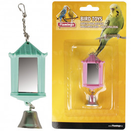 Игрушка для попугайчиков Karlie-Flamingo lantern with bell фонарик с колокольчиком, 4*4*6 см фото