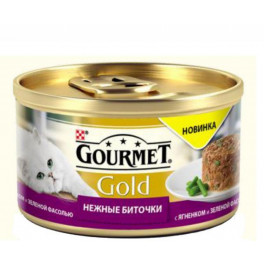 Консервы для кошек Gourmet Gold с ягненком и фасолью, 85г фото