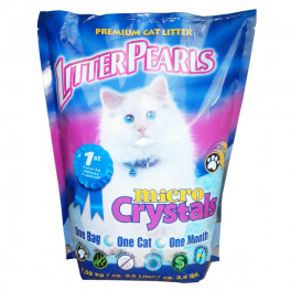 Кварцевый наполнитель Litter Pearls Микро Кристаллс для туалетов котов, 1,59кг фото