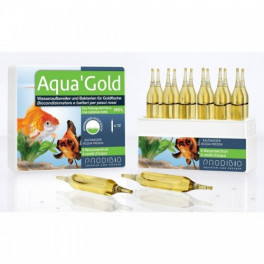 Кондиционер и культура бактерий для аквариума с золотыми рыбками Prodibio Aqua'Gold, 12 ампул фото