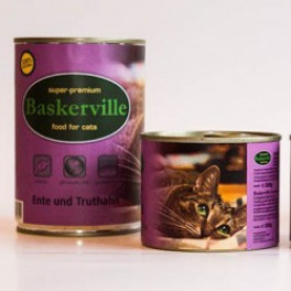 Консервы для котов Baskerville утка с индейкой фото
