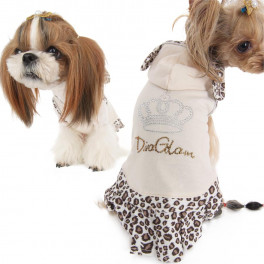 Платье для собак Safari Elegant, М, бежевое фото