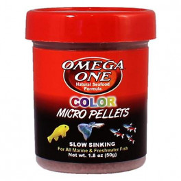 Корм для рыб Omega One Color Micro Pellets  61281, 50 г (снято с продажи) фото