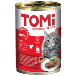 Консервы для кошек TOMi, с говядиной, 0,4кг фото