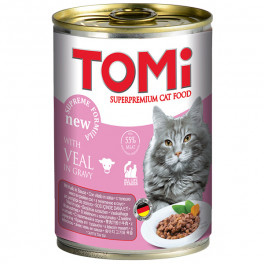 Консервы для кошек TOMi, с телятиной, 0.4кг фото