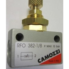 Пневмодроссель Camozzi RFO 382-1/8 с соединением через гайку фото