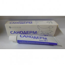 Санодерм крем (гентамицин+клотримазол+бетаметазон) 15г фото