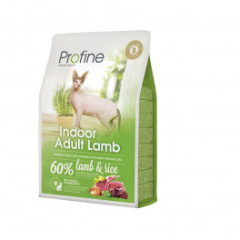 Корм Profine Cat Indoor Adult Lamb, для выведения комков шерсти, ягненок и рис фото
