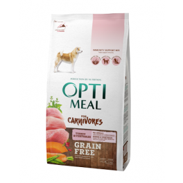 Корм Optimeal Dog Adult Grain Free Turkey & Vegetables, для взрослых собак всех пород фото