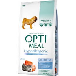 Корм для собак средних пород с лососем Optimeal Dog Adult Medium Hypoallergenic фото