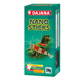 Корм Dajana Nano Sticks для декоративных креветок и аквариумных крабов 20 г фото