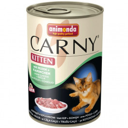 Консервы  Animonda Carny Kitten, для котят, с курицей и кроликом, 400г фото