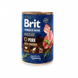 Консервы для собак Brit Premium by Nature свинина со свиной трахеей, 400 г фото