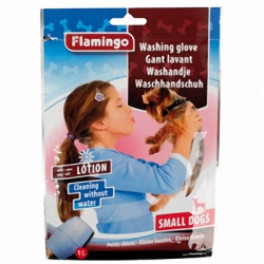 Рукавица-салфетка для мытья без воды для собак Karlie-Flamingo washing glove dog фото