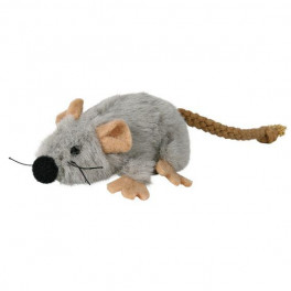 Мышка плюшевая Trixie, серая с мятой, 7см фото