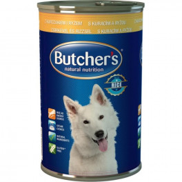 Консервы для собак Butcher`s Dog, курица+рис, 390г фото