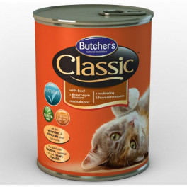 Консервы для кошек Butcher's Cat Classic, говядина, 400г фото