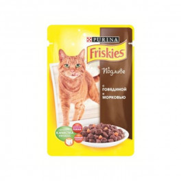 Пауч для котов Friskies, с говядиной,  упаковка 26х85 г фото