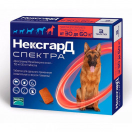 Merial NexGard Spectra НЕКСГАРД СПЕКТРА таблетка от блох и клещей для собак 30-60 кг, XL / 1 табл фото
