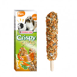 Корм Versele-Laga Crispy Sticks, морковка и укроп, зерновая смесь, лакомство для кроликов и морских свинок фото