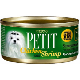 Консервы для собак Brit Petit Курица и Креветки, 80 г фото