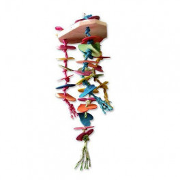 Подвеска-игрушка для попугая Montana Cages "Сердце и вещи", 18x18x56.5 см фото