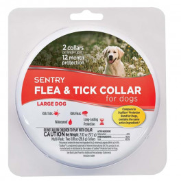 Ошейник против блох и клещей Sentry Flea&Tick Large для собак крупных пород, 6 месяцев защиты, 56 см фото