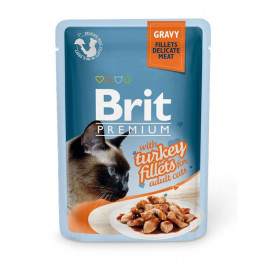 Консервы для кошек Brit Premium Cat pouch филе индейки в соусе, 85 г фото