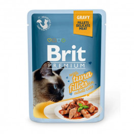 Консервы для кошек Brit Premium Cat pouch филе тунца в соусе, 85 г фото