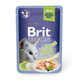 Консервы для кошек Brit Premium Cat pouch филе форели в желе, 85 г фото
