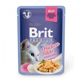 Консервы для кошек Brit Premium Cat pouch филе курицы в желе, 85 г фото