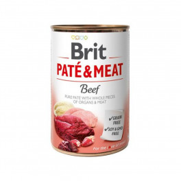 Консервы для собак с говядиной Brit Pate & Meat Dog Beef, 400 г фото