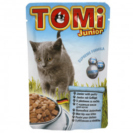 Консервы для котят TOMi, мясо птицы, пауч, 0,1кг  фото