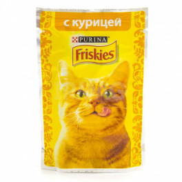 Пауч для котов Friskies с курицей, упаковка 26х85 г фото