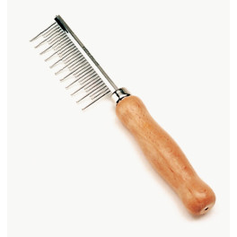 Расческа Safari Shedding Long Hair с деревянной ручкой для длинной шерсти фото