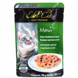 Консервы для кошек Edel Cat pouch индейка и утка в соусе, 100 г фото