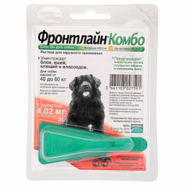 Фронтлайн Комбо Спот Он монопипетка для собак 40-60 кг, XL фото