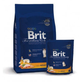 Корм Brit Premium Cat Adult Chicken для взрослых кошек с курицей фото