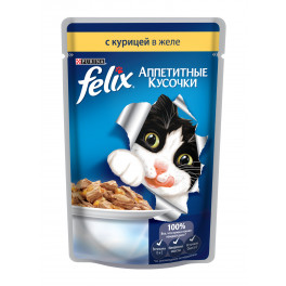 Пауч для кошек Felix, упаковка 20шт х 100 г  фото