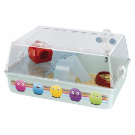 Клетка Ferplast Mini Duna Hamster Decor для грызунов, пластик, 55x39x27 см фото