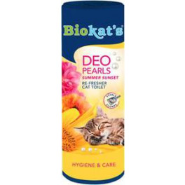 Дезодорант-порошок для кошачьего туалета Biokat's Dео Pearls Summer Sunset, 700г. фото