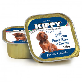 Консервы KIPPY Dog для собак с рыбой, рисом и морковью 150г  фото