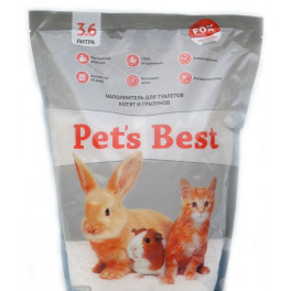 Силикагелевый наполнитель для туалетов котят, кроликов и грызунов Pet's Best Gray 3,6л фото