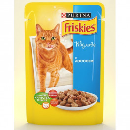 Пауч для котов Friskies с лососем, упаковка 20х100 г фото