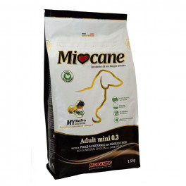 Сухой корм MIOCANE ADULT MINI 0.3 с курицей, ягненком и рисом для собак малых пород 1,5 кг фото