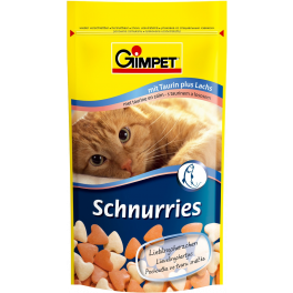 Витамины-сердечки Gimpet Schnurries для кошек, с лососем фото