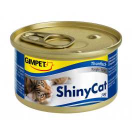 Консервы Gimpet Shiny Cat для кошек, c курицей и креветками, 70г  фото