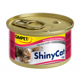 Консервы Gimpet Shiny Cat для кошек, с курицей и крабом, 70г фото